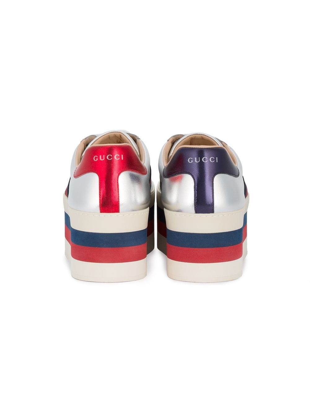 GG vintage web platform sneakers