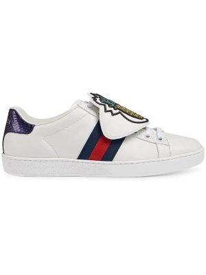 White Pineapple Patch Ace sneakers