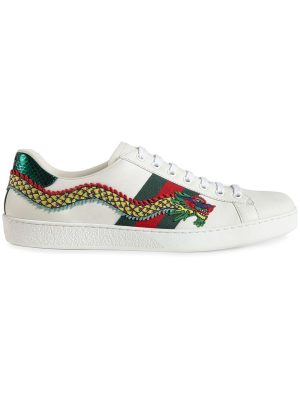 Dragon Ace embroidered leather sneaker