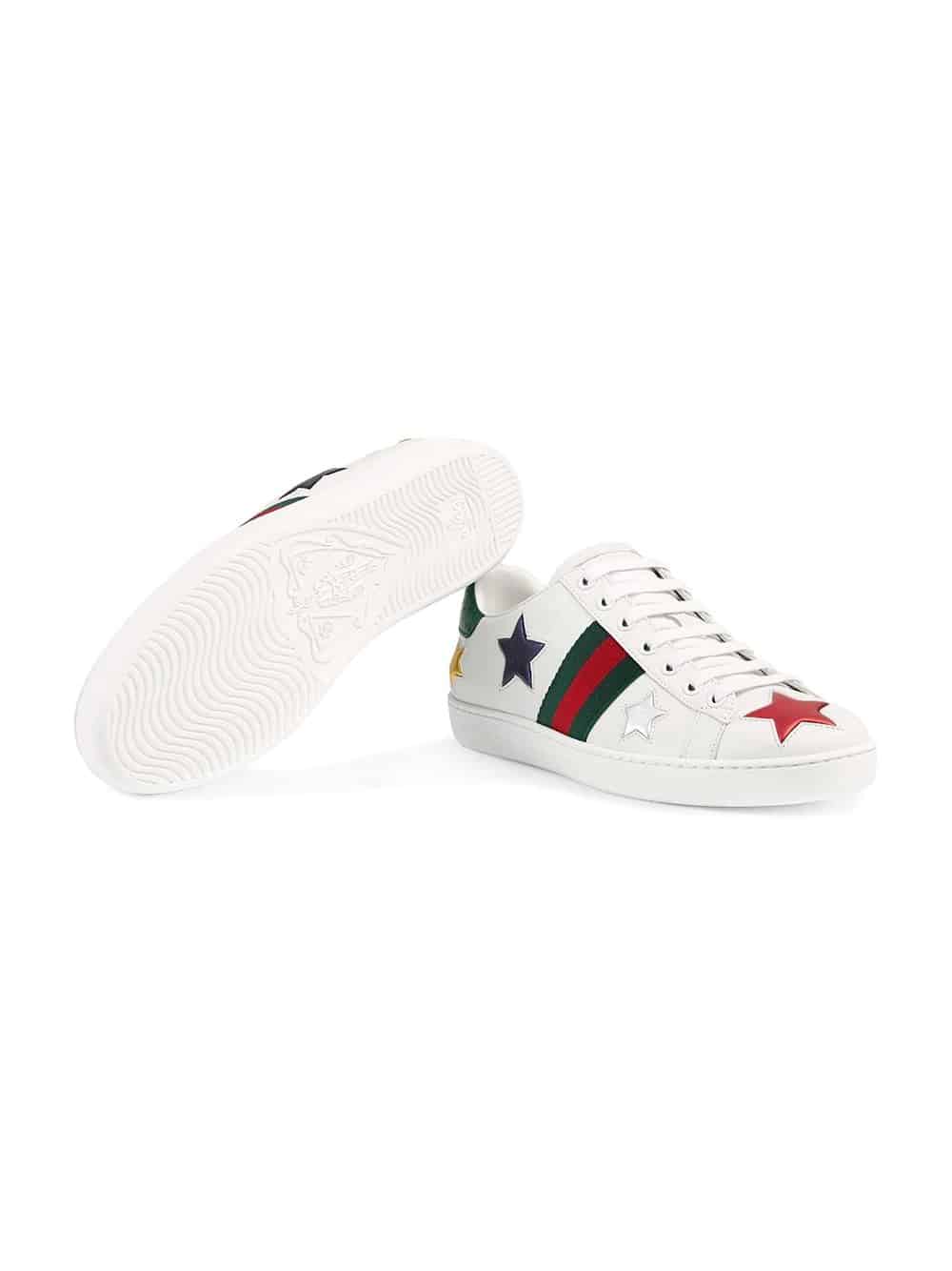 white Ace low-top leather sneakers