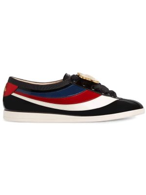 Falacer patent leather sneaker with Web