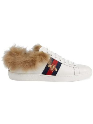 Ace sneaker with fur