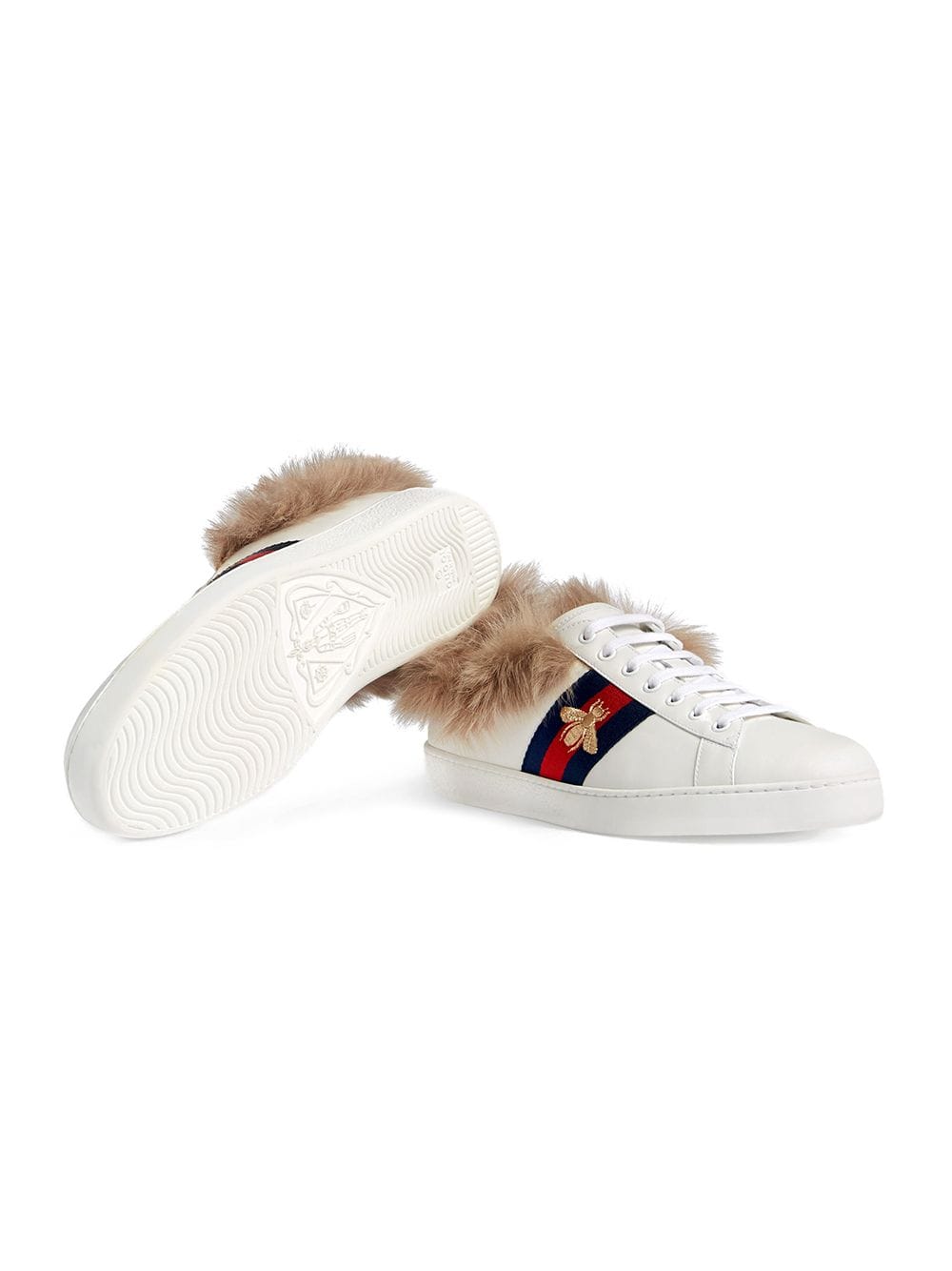 Ace sneaker with fur