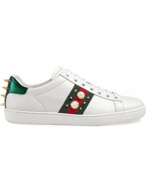 Ace studded leather sneakers