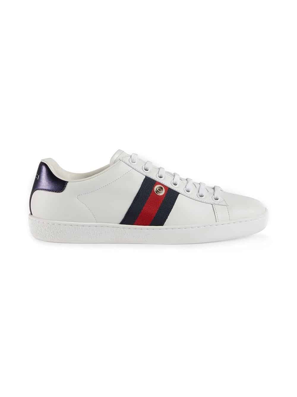 Ace sneaker with removable patches
