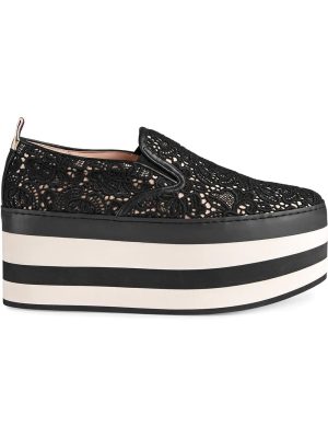 Lace platform sneakers