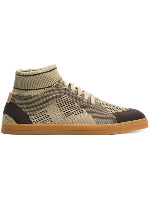 technical knit slip-on sneakers