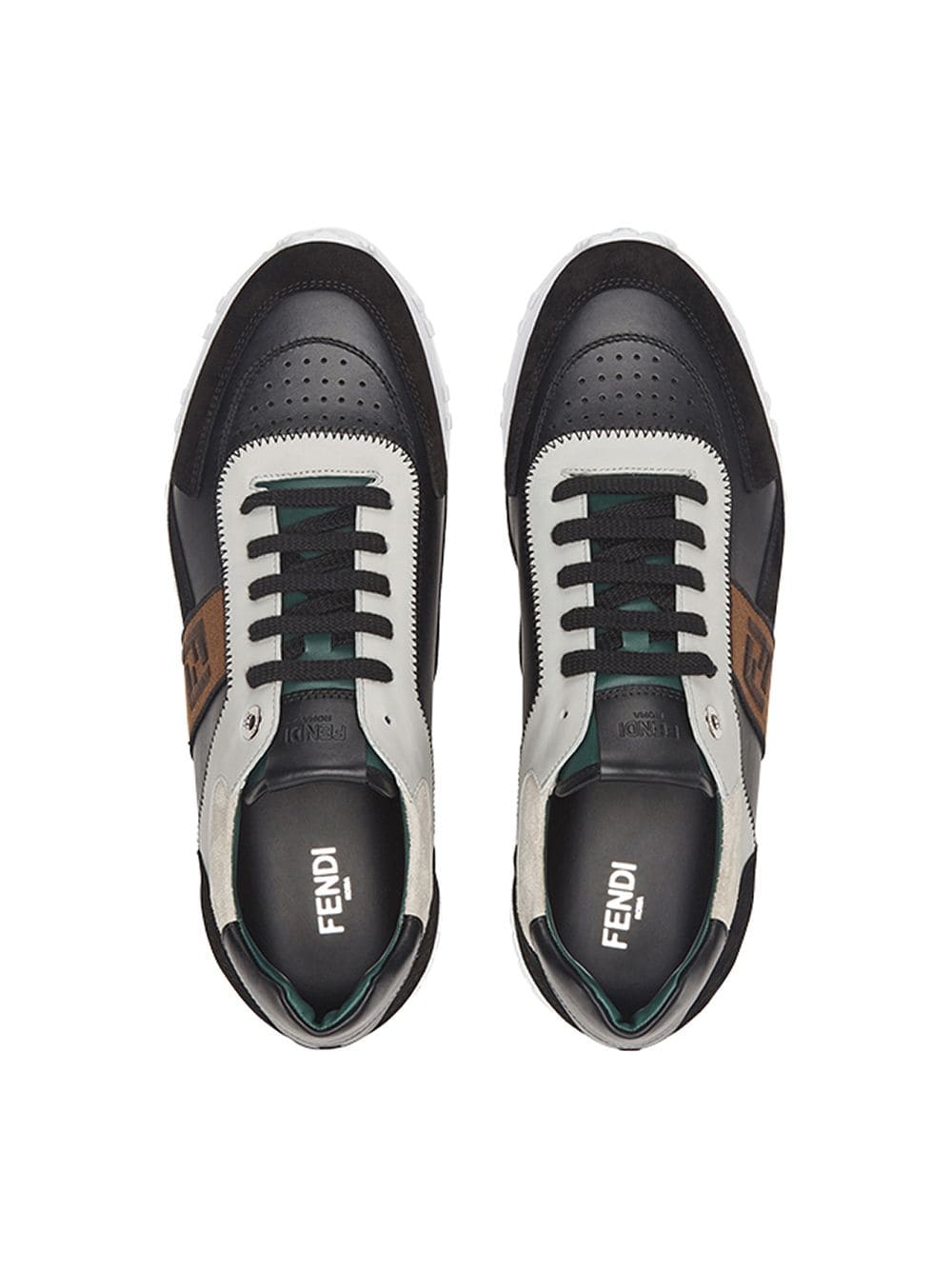 FF logo lace-up sneakers