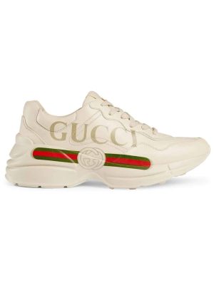 Rhyton Gucci logo leather sneakers