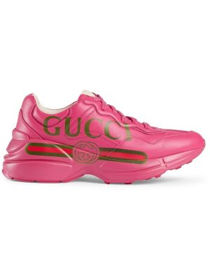 Rhyton Gucci logo leather sneaker
