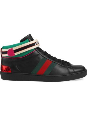 Gucci stripe Ace high-top sneakers