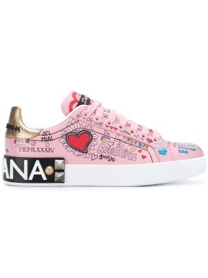 Portofino Mural Print Sneakers