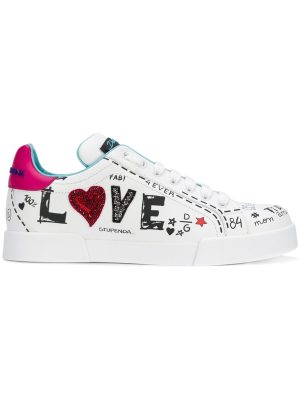 Love Graffiti Logo Sneakers