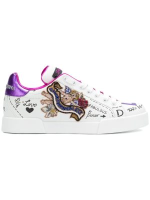 Embellished Scribble Sneakers