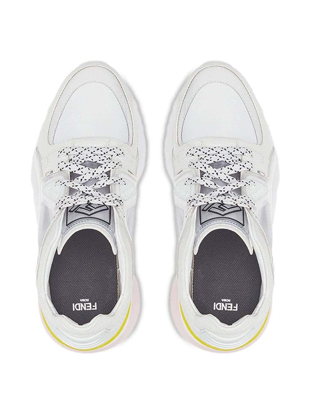 sheer panels chunky sneakers