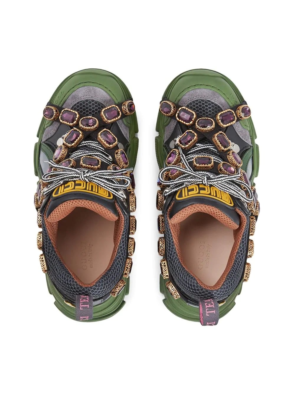 Flashtrek sneakers with removable crystals