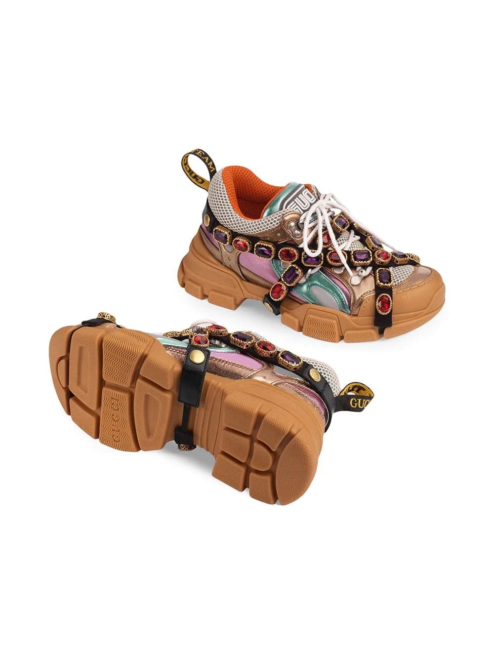 Flashtrek sneakers with removable crystals