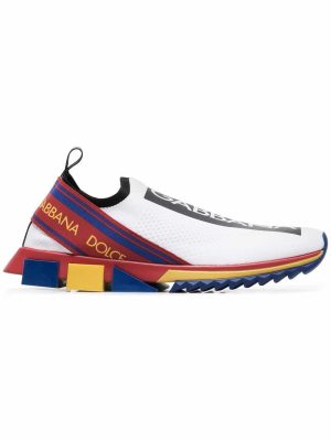 white Sorrento knitted sock sneakers