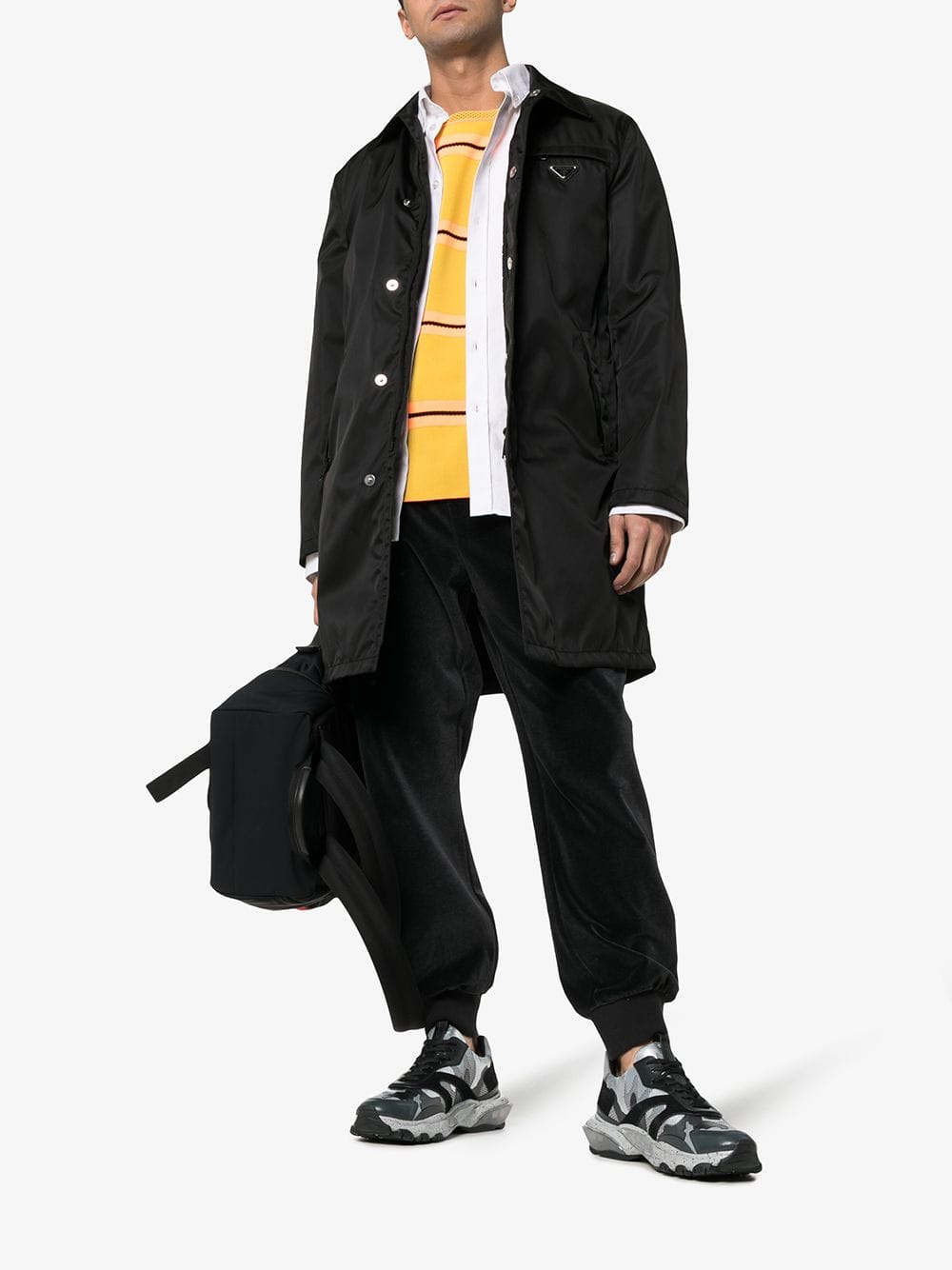 Grey Bounce Camo Print Leather Sneakers