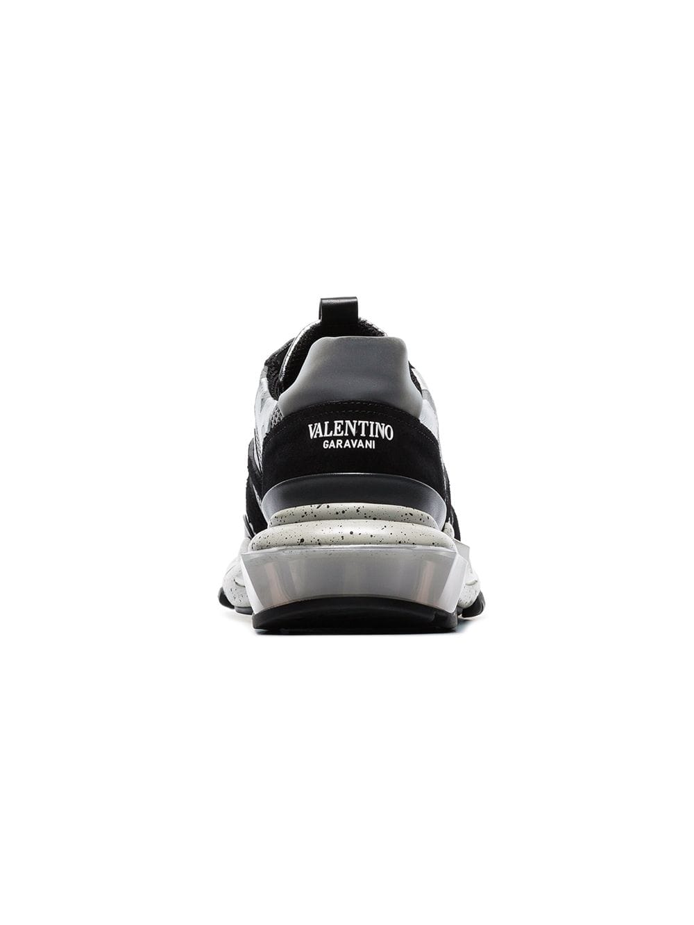 Grey Bounce Camo Print Leather Sneakers