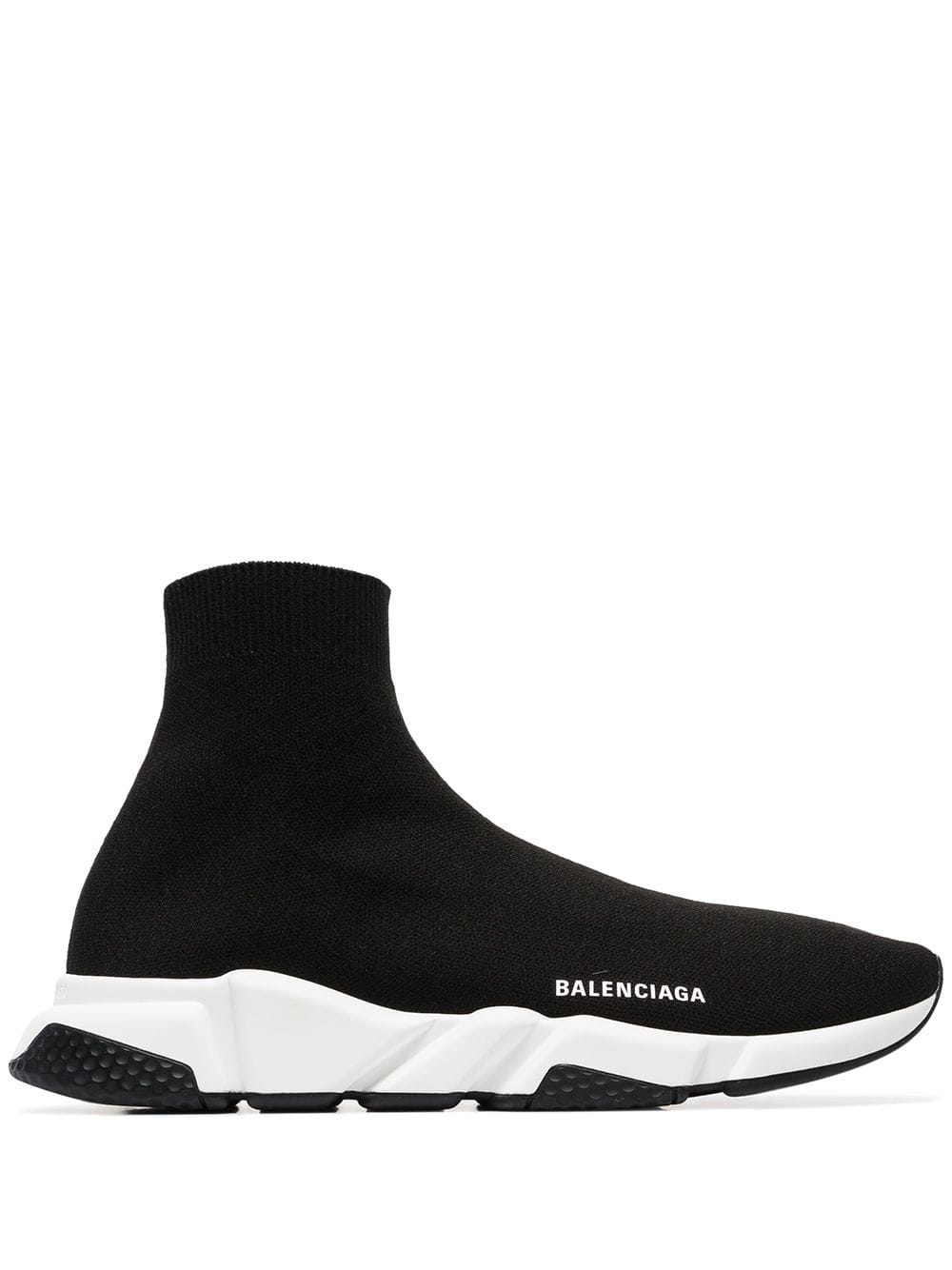 BALENCIAGA Black Speed knitted high-top sock sneakers