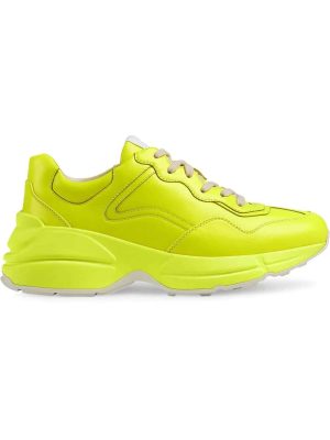 Rhyton fluorescent leather sneaker