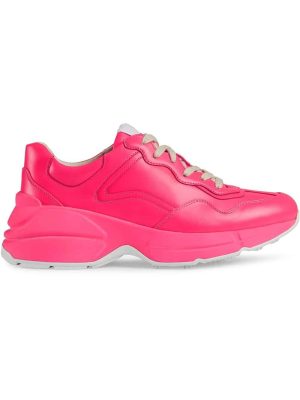 Rhyton fluorescent leather sneaker