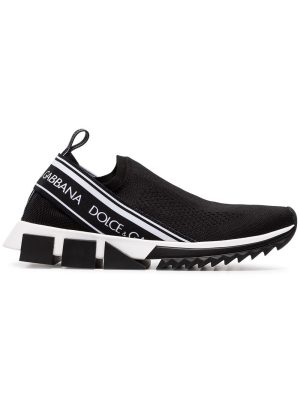 Black Sorrento Stretch Slip-on Sneakers