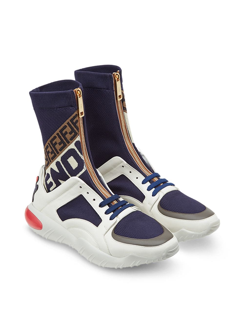 hi-top logo sneakers