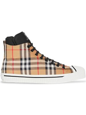 Vintage Check High-top Sneakers