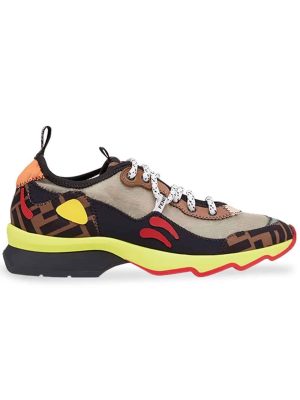 multicolour technical mesh sneakers