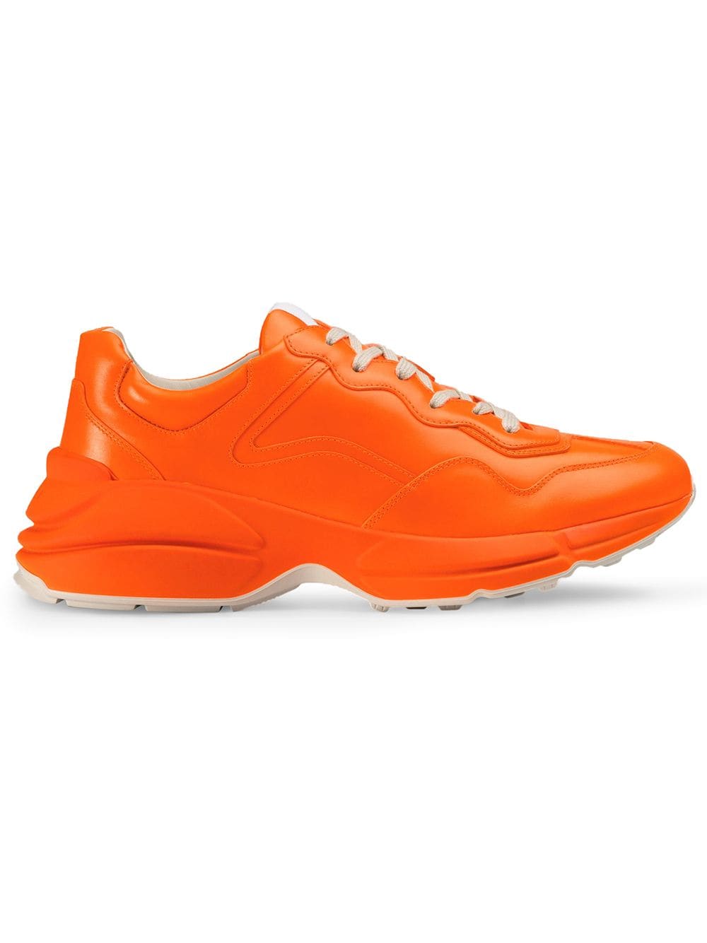 Rhyton fluorescent leather sneaker