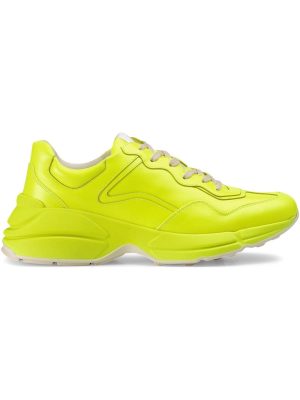 Rhyton fluorescent leather sneaker