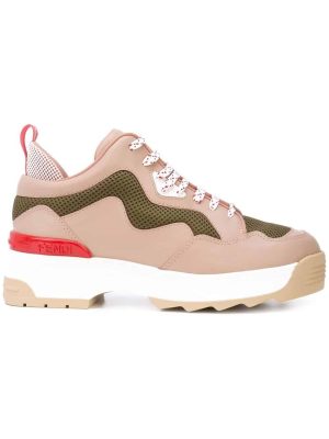 colourblock platform sneakers