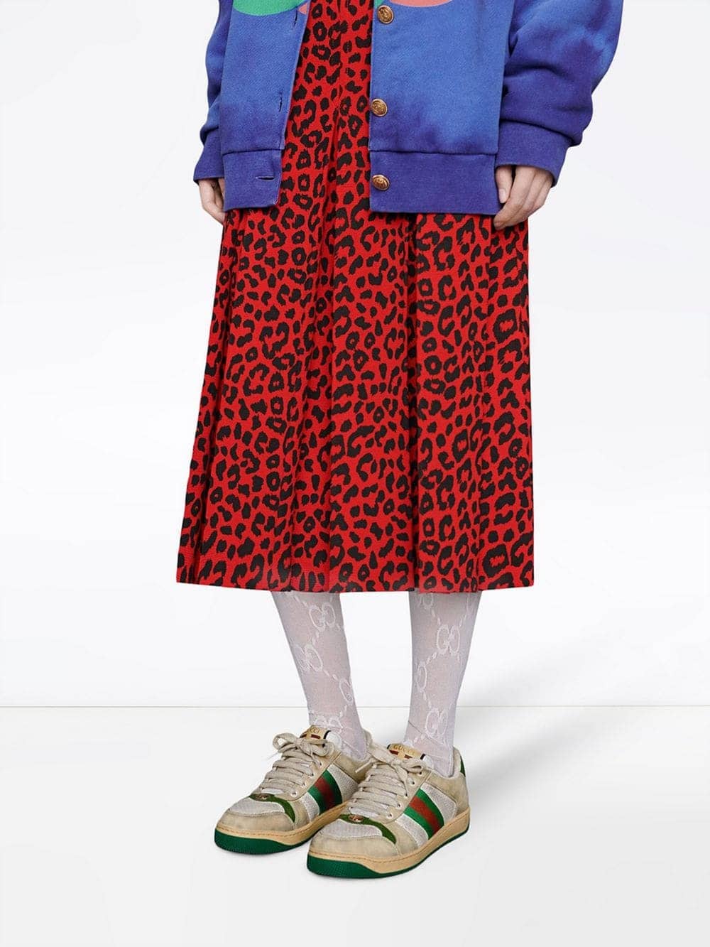 Screener leather sneaker