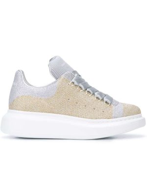 glitter oversized sole sneakers