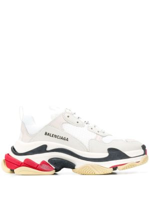 BALENCIAGA M Triple S tricolour sole sneakers