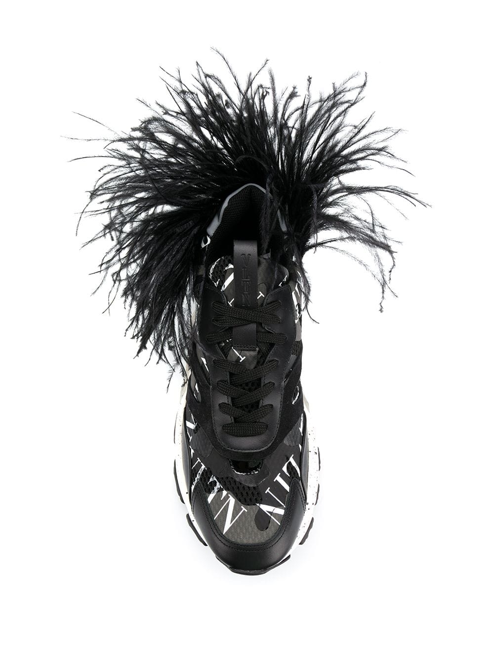 logo grid feather Bounce sneakers