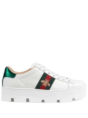Ace embroidered platform sneaker