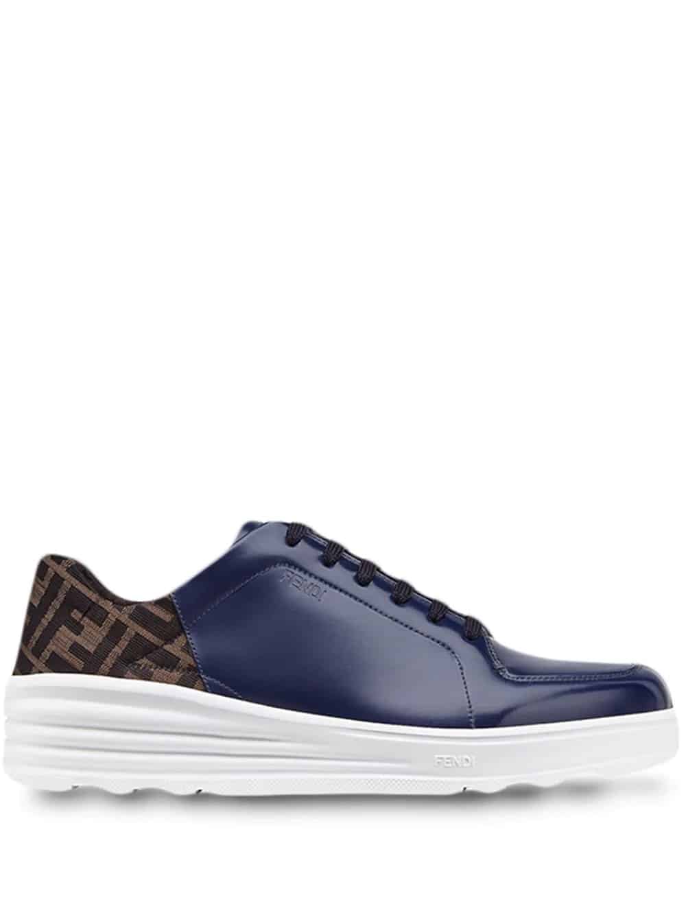 FF motif lace-up sneakers