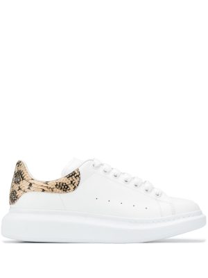 snake-effect oversized sneakers