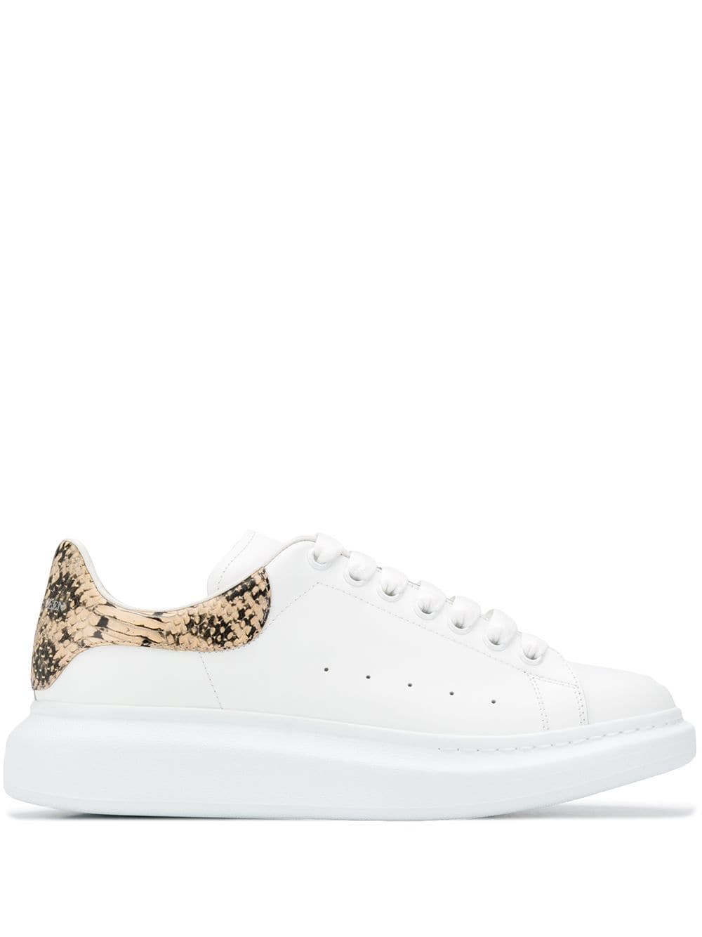 snake-effect oversized sneakers