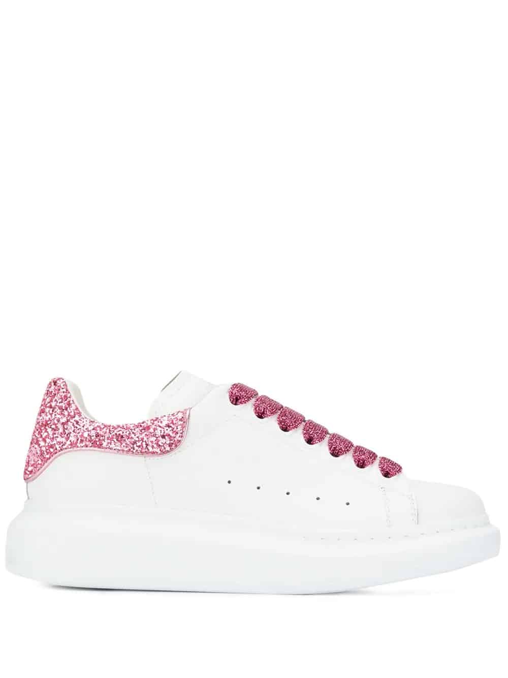 glitter-effect sneakers