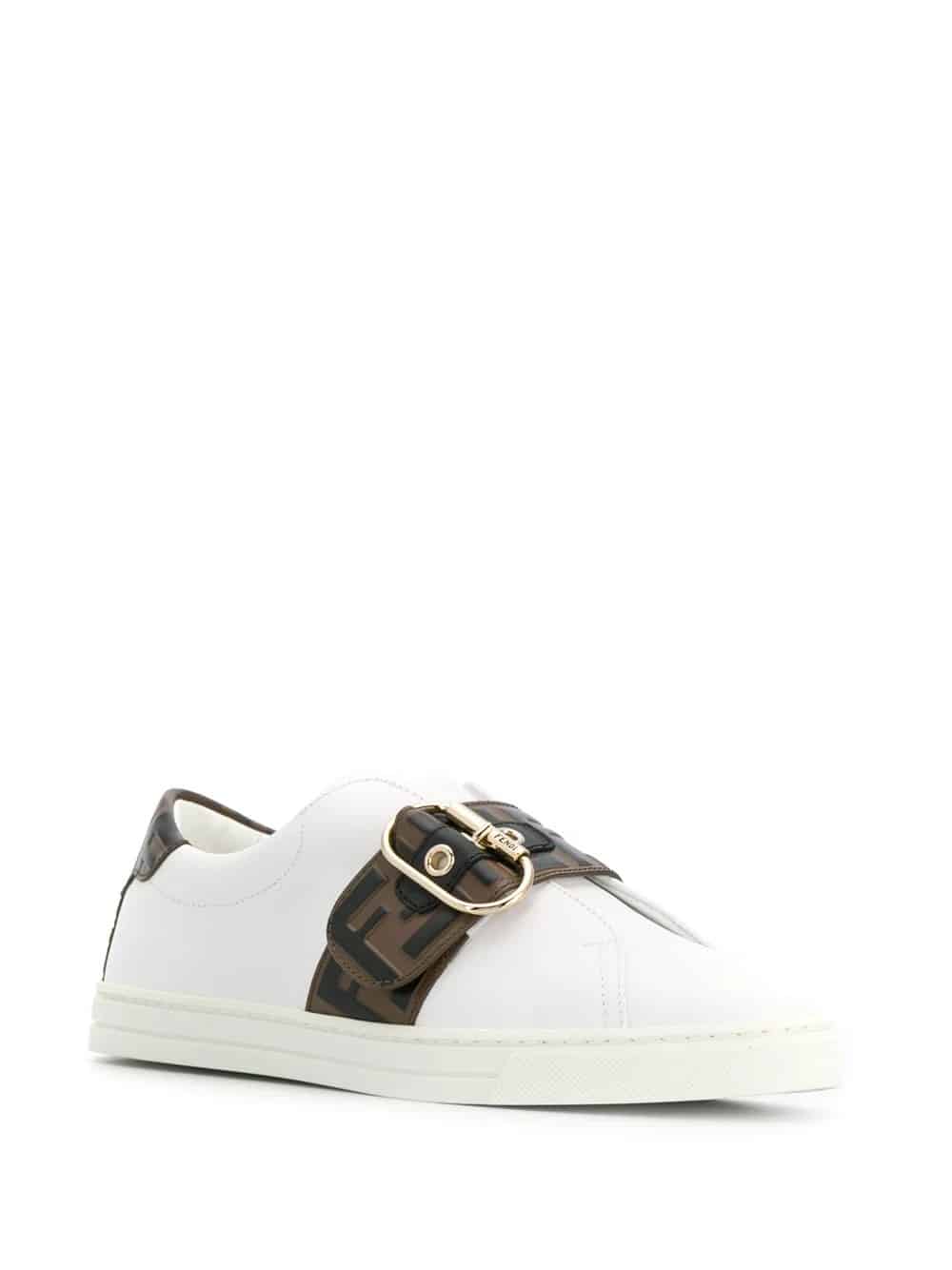 FENDI buckled FF logo sneakers