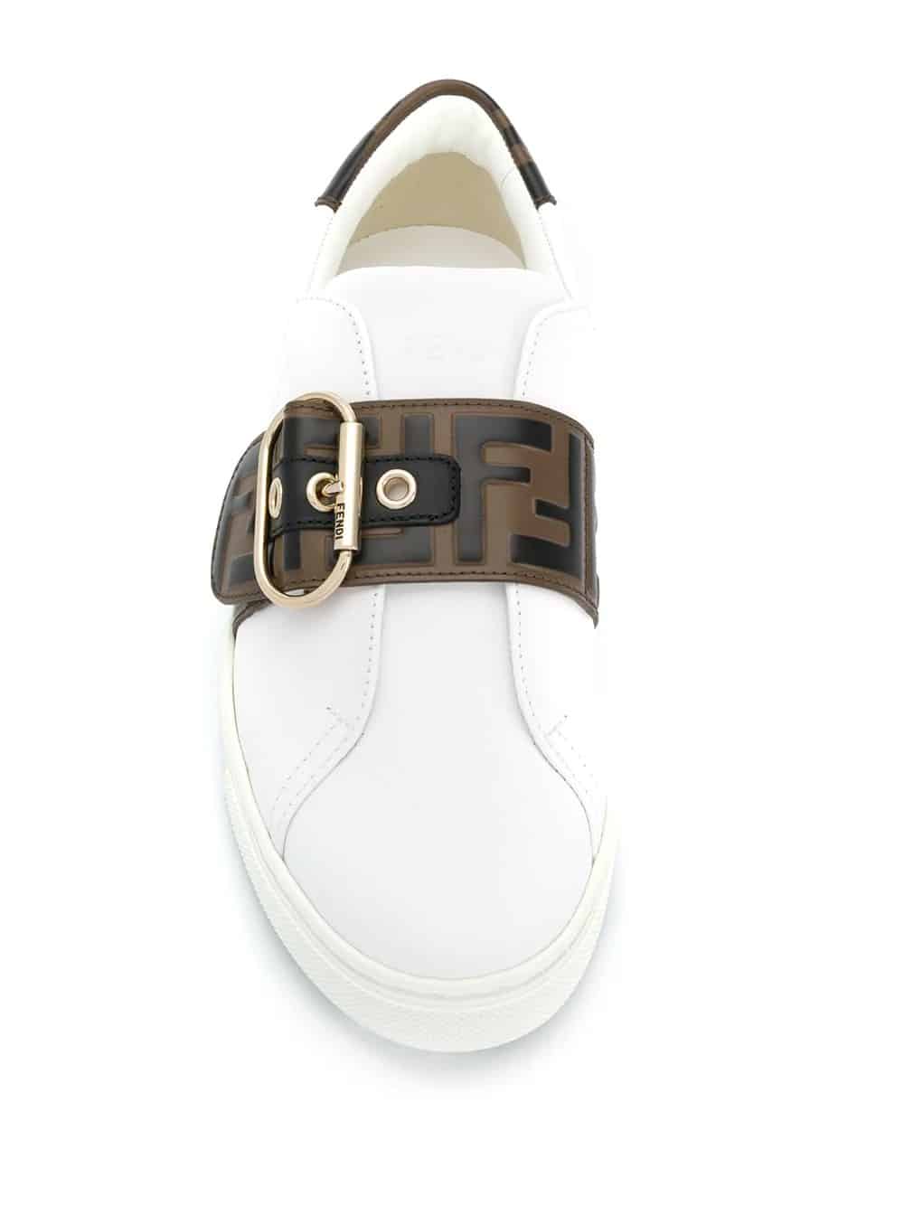FENDI buckled FF logo sneakers