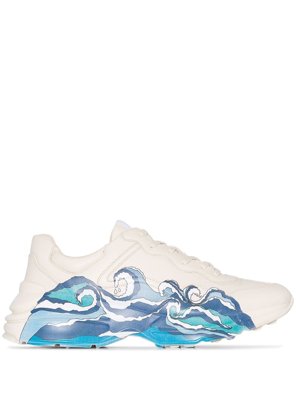 Rhyton wave print sneakers