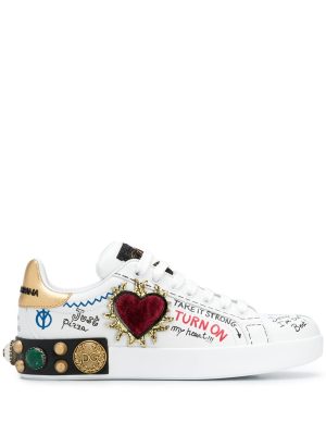 Portofino Embellished Low-top Sneakers