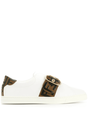 FENDI buckled FF logo sneakers