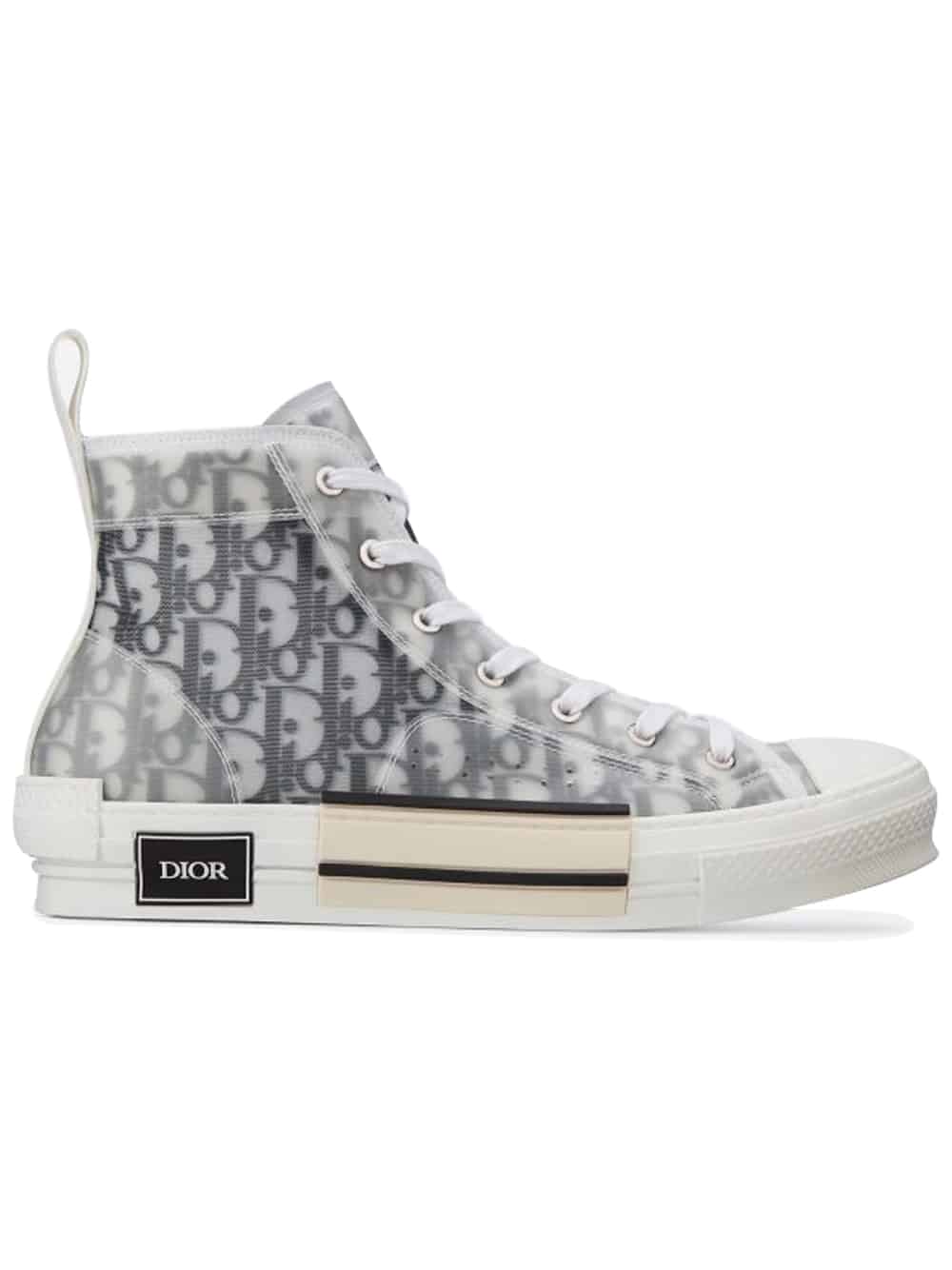 DIOR B23 HIGH-TOP SNEAKERS IN DIOR OBLIQUE