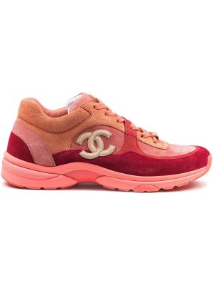 CC Logo Dark Pink Suede Sneaker